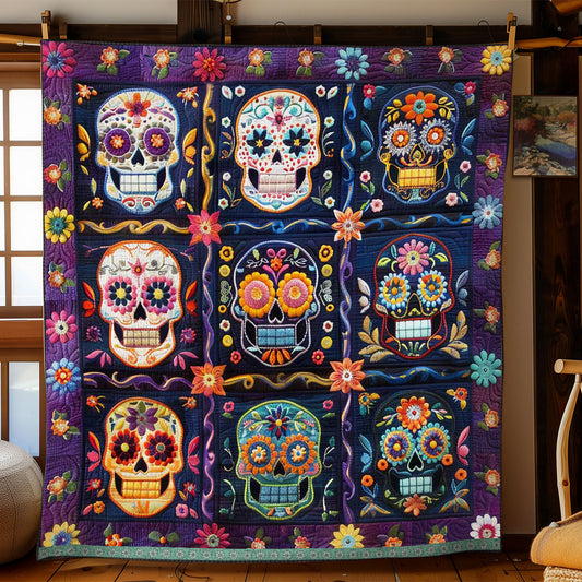 Calavera Sugar Skulls WJ2009009CL Quilt