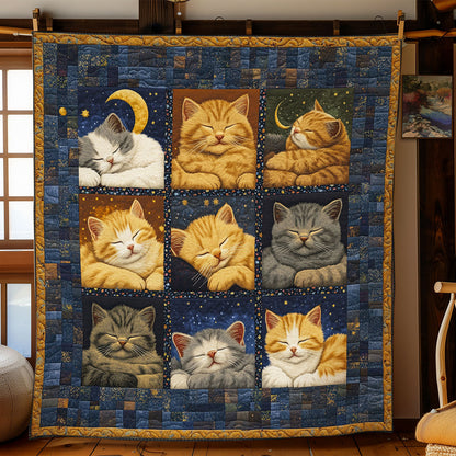 Cute Sleeping Kitten WY1902074CL Quilt