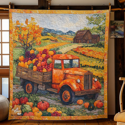 Pumpkin Truck WY0611039CL Quilt