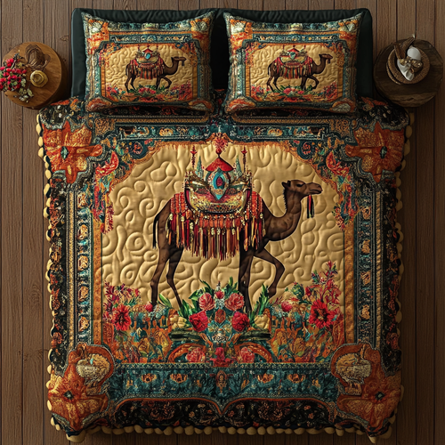 Flower Camel WY1001045CL Duvet Cover Set