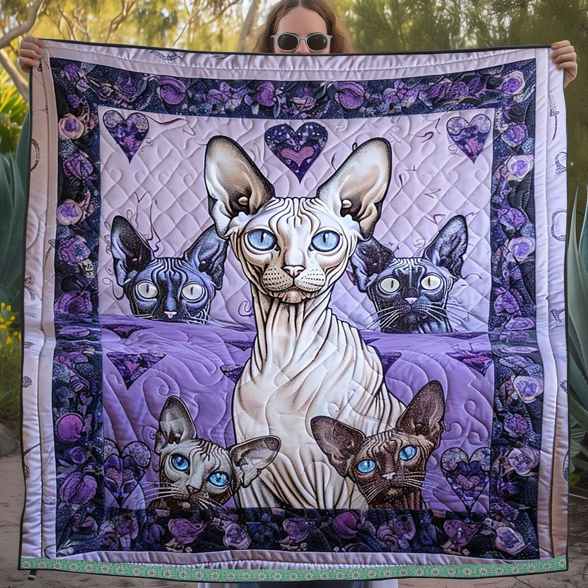 Purple Sphynx WJ2409022CL Quilt