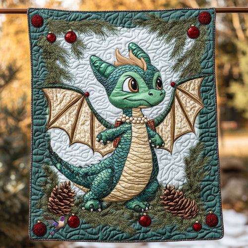 Christmas Dragon WY0511002CL Quilt