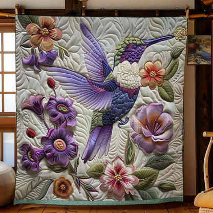 Purple Hummingbird WN1209041CL Quilt