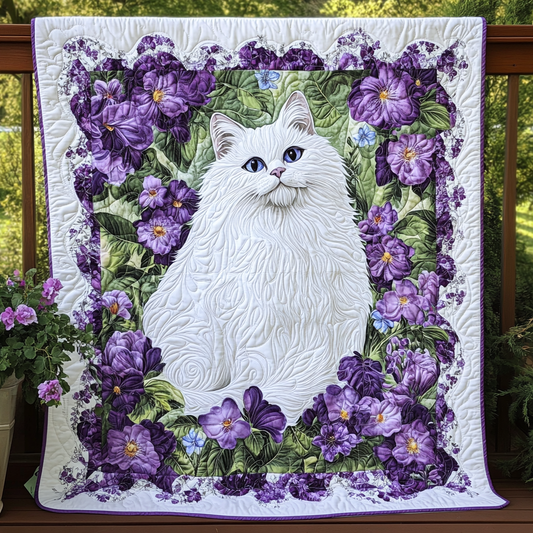 Majestic Violet Cat WG1601055CL Quilt
