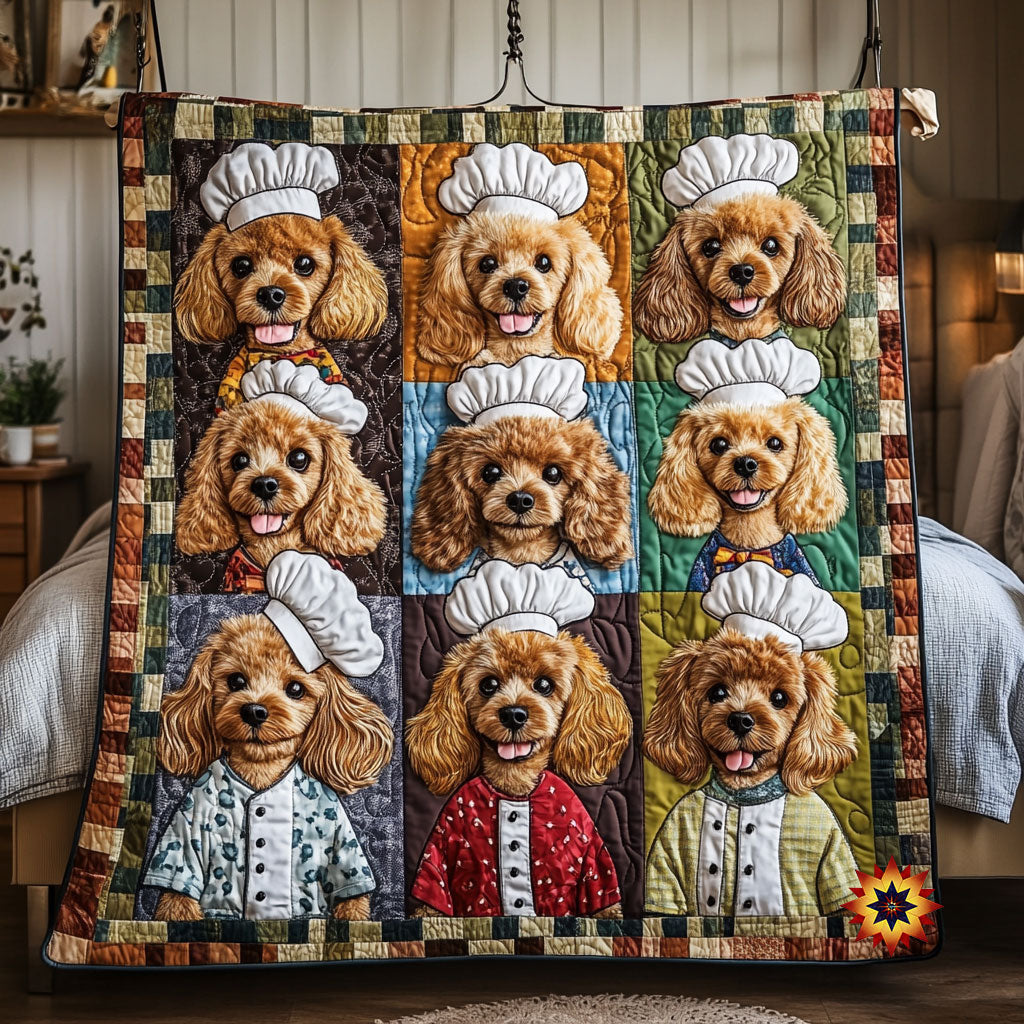 Poodle Chef WY0611013CL Quilt