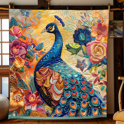 Floral Exquisite Peacock WP0609021CL Quilt