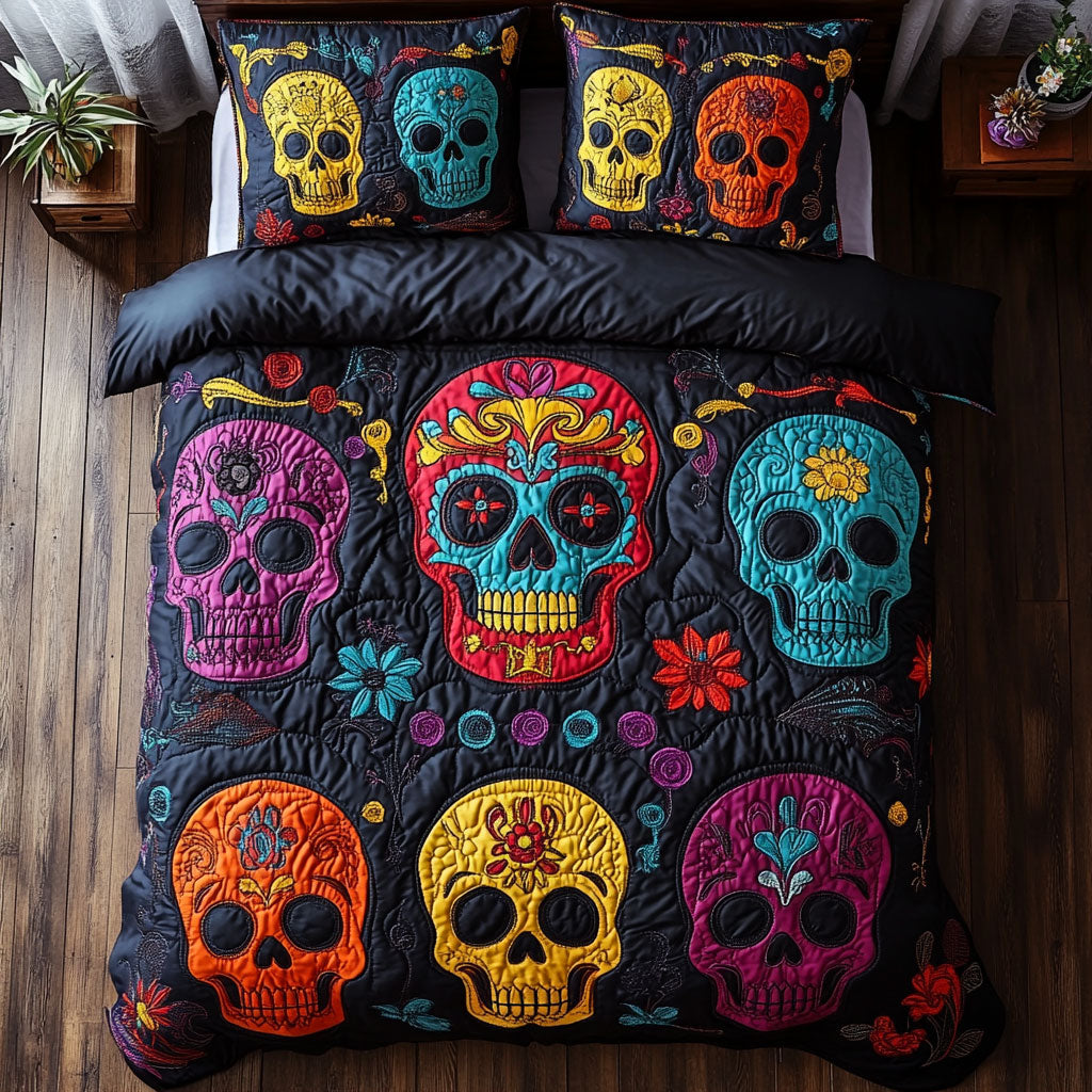 Sugar Skull Symphony CP1905045CL Duvet Cover Set