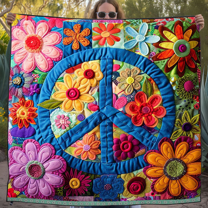 Trippy Hippie Sign WJ3009017CL Quilt