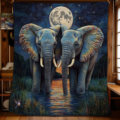 Couple Elephant WY2311037CL Quilt