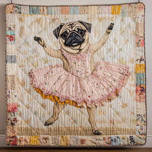 Pug Pirouette WN2509092CL Quilt