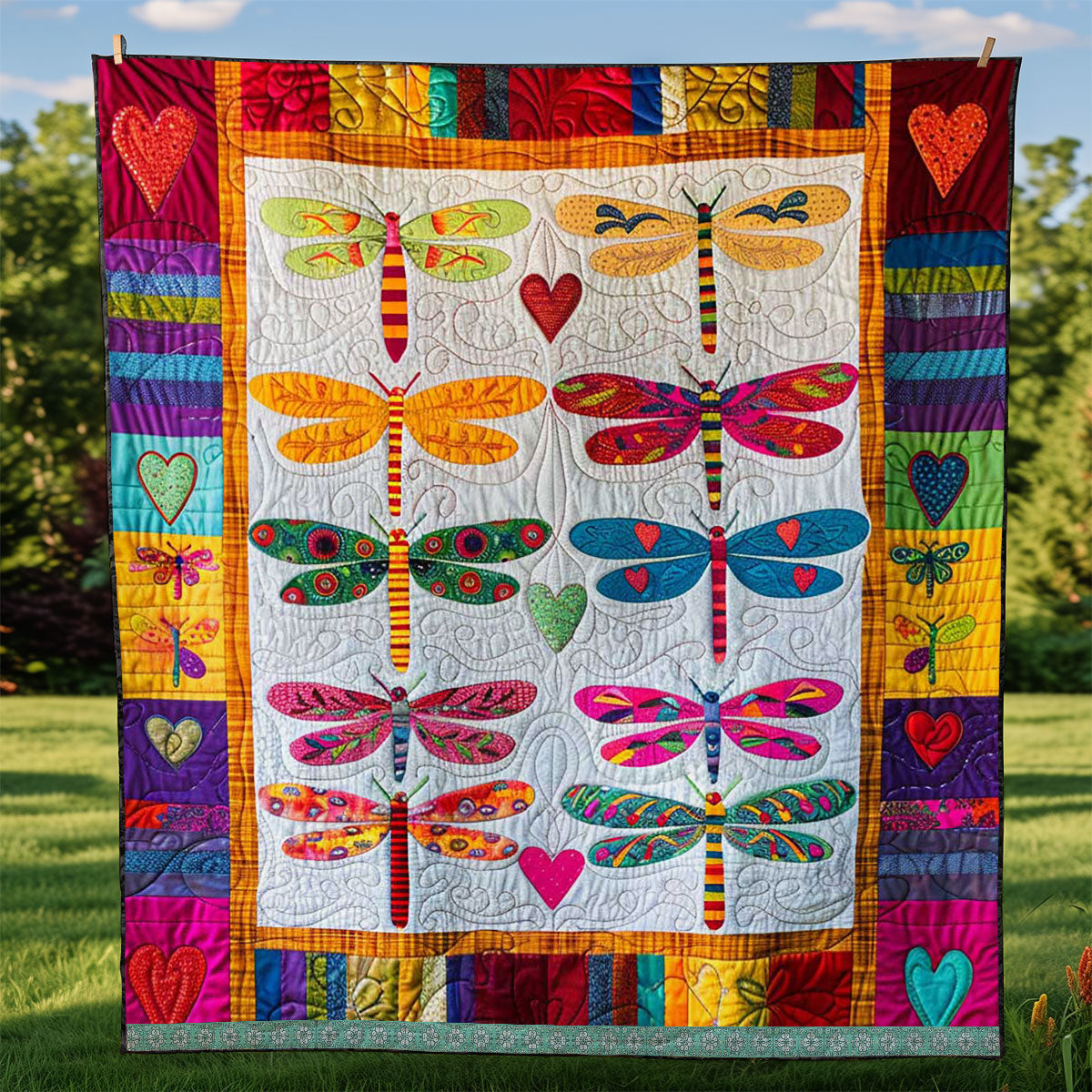 Patchwork Dragonflies WJ1309020CL Quilt