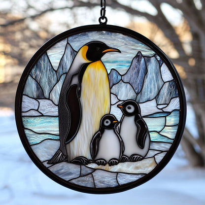 Family Penguins Snow WT2702152CL Suncatcher