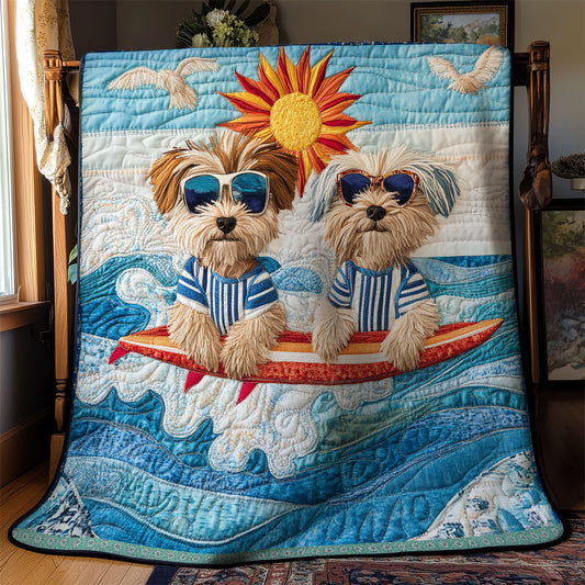 Yorkshire Terrier Beach WX1312053CL Quilt