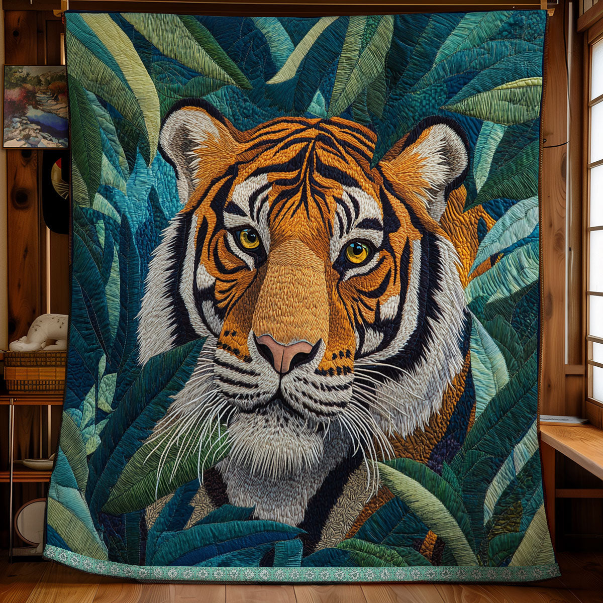 Tiger Portrait WX1212046CL Quilt