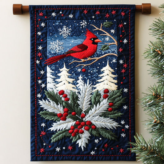 Christmas Cardinal WJ2211041CL Quilted Table Runner