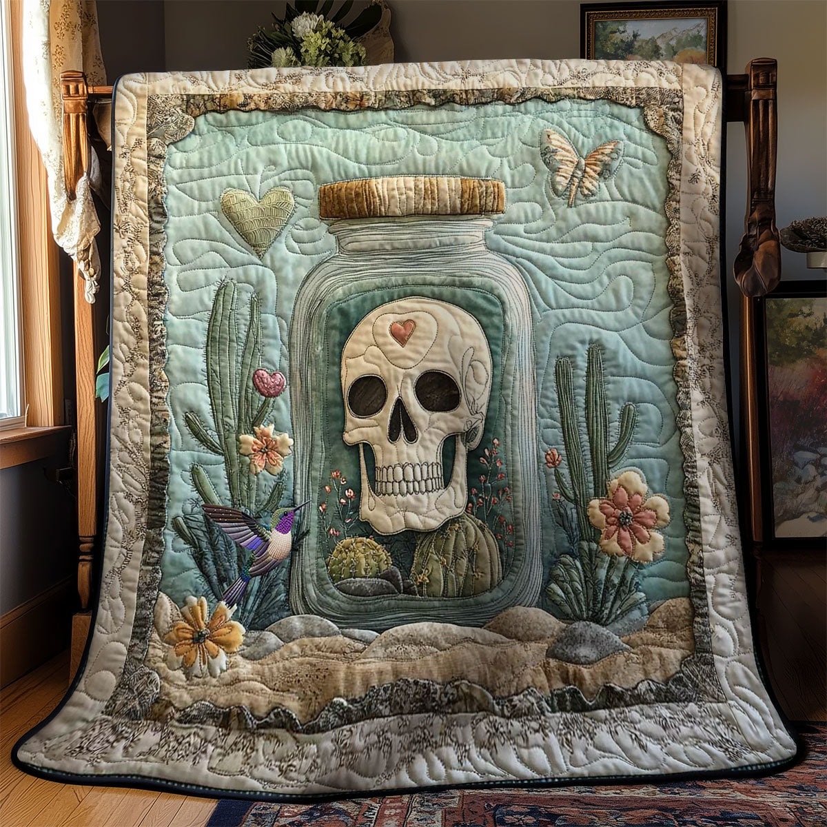 Cactus Skull Jar WN2711028CL Quilt