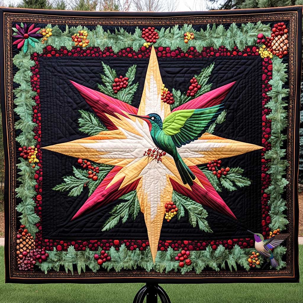 Hummingbird Petal Whispers WN0910014CL Quilt