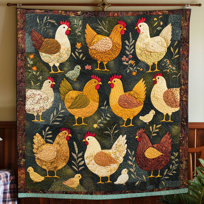 Farm Chicken Collection WP1510007CL Quilt