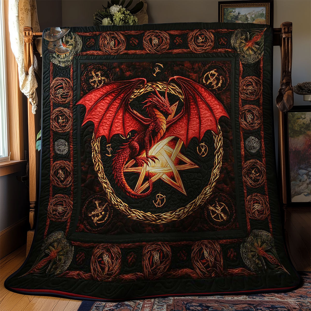 Mystic Celtic Dragon WN1912055CL Quilt