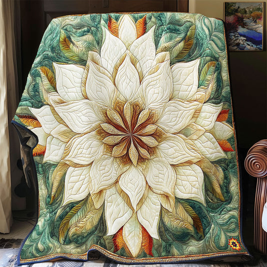 Mystic White Flower WY2712046CL Quilt