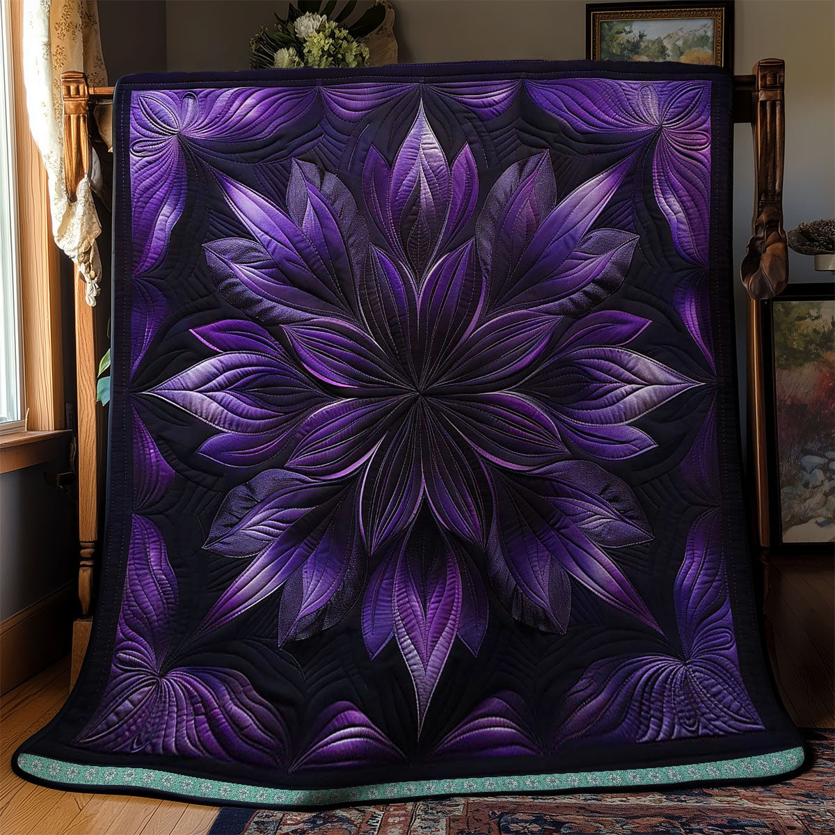 Mystical Purple Flower WN1508098CL Quilt