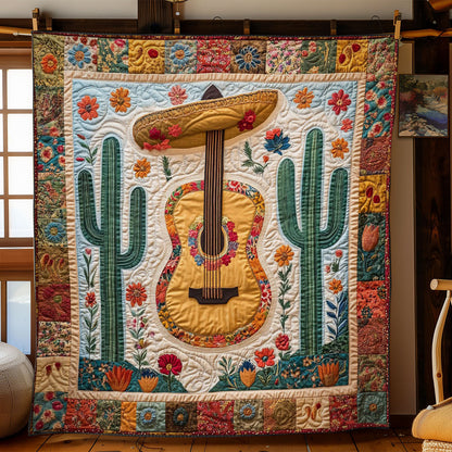 Cactus Guitar Bloom CW2708077CL Quilt