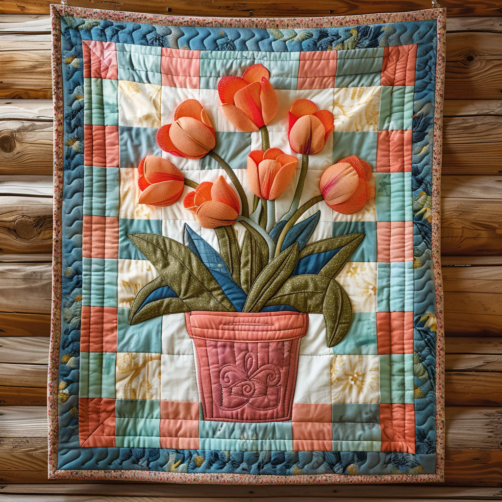 Tulip Pot CP1605040CL Quilt