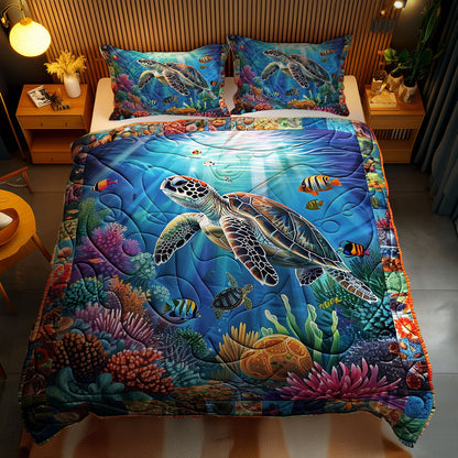 Coral Turtle Dream WN1210033CL Duvet Cover Set