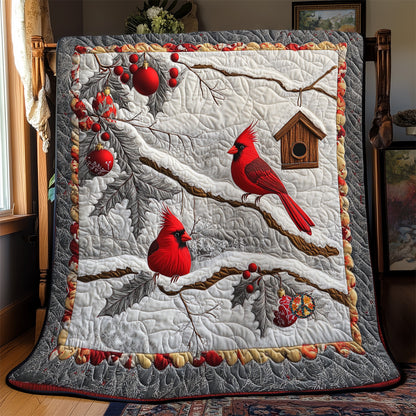 Cardinal Nest Christmas YR2812014CL Quilt