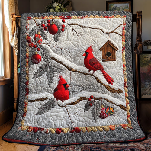 Cardinal Nest Christmas YR2812014CL Quilt