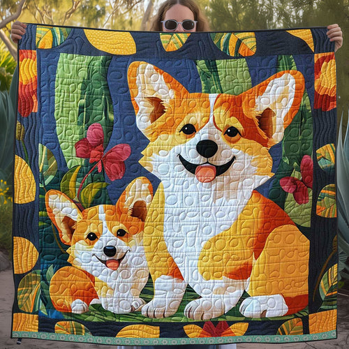 Cute Corgi WJ2309005CL Quilt