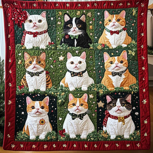 Christmas Gift Cat WP0310001CL Quilt