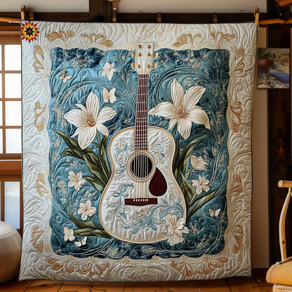 Lilies And Guitar WY2312037CL Quilt