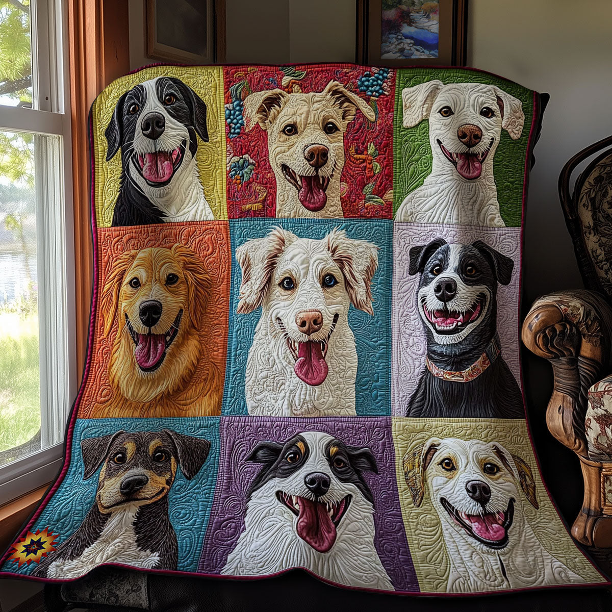 Smile Dog WY2911017CL Quilt