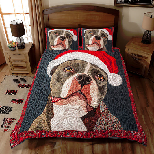 Pitbull Christmas WX2511082CL Duvet Cover Set