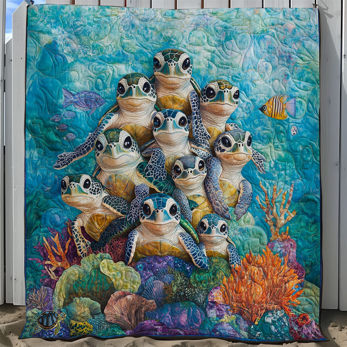 Turtle Family WY2811039 Quilt