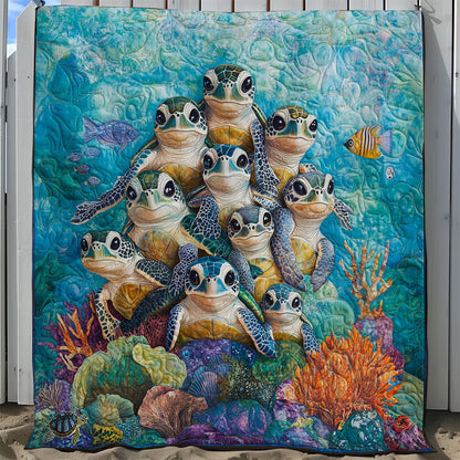 Turtle Family WY2811039 Quilt