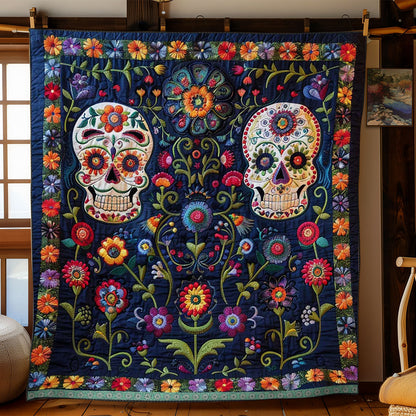 Calavera Sugar Skulls WJ1309027CL Quilt