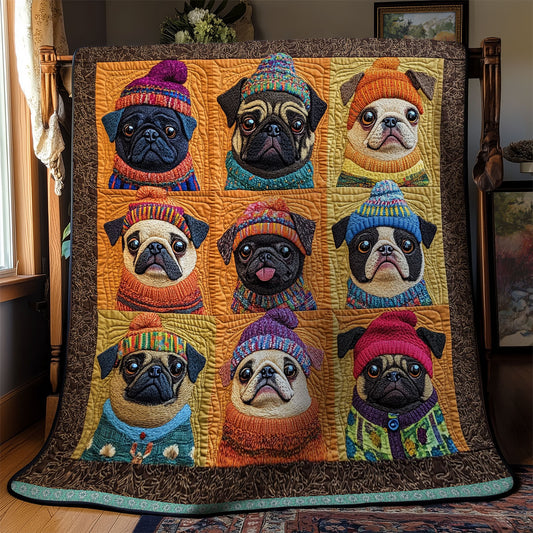 Patchwork Pug WX1811036CL Quilt