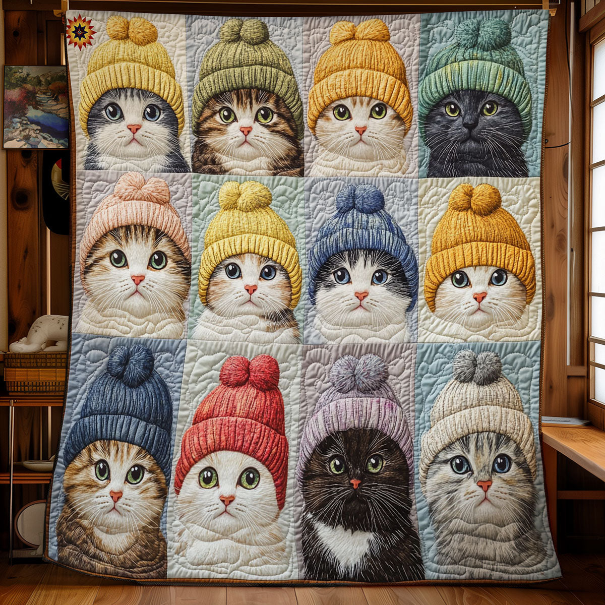 Winter Of Cat WY0712033CL Quilt