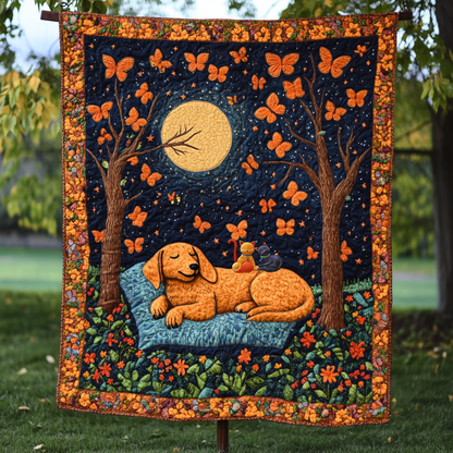 Dachshund Butterfly Slumber WN0310014CL Quilt