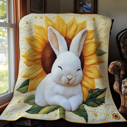 Sunflower Sleeping Rabbit WY1411019CL Quilt