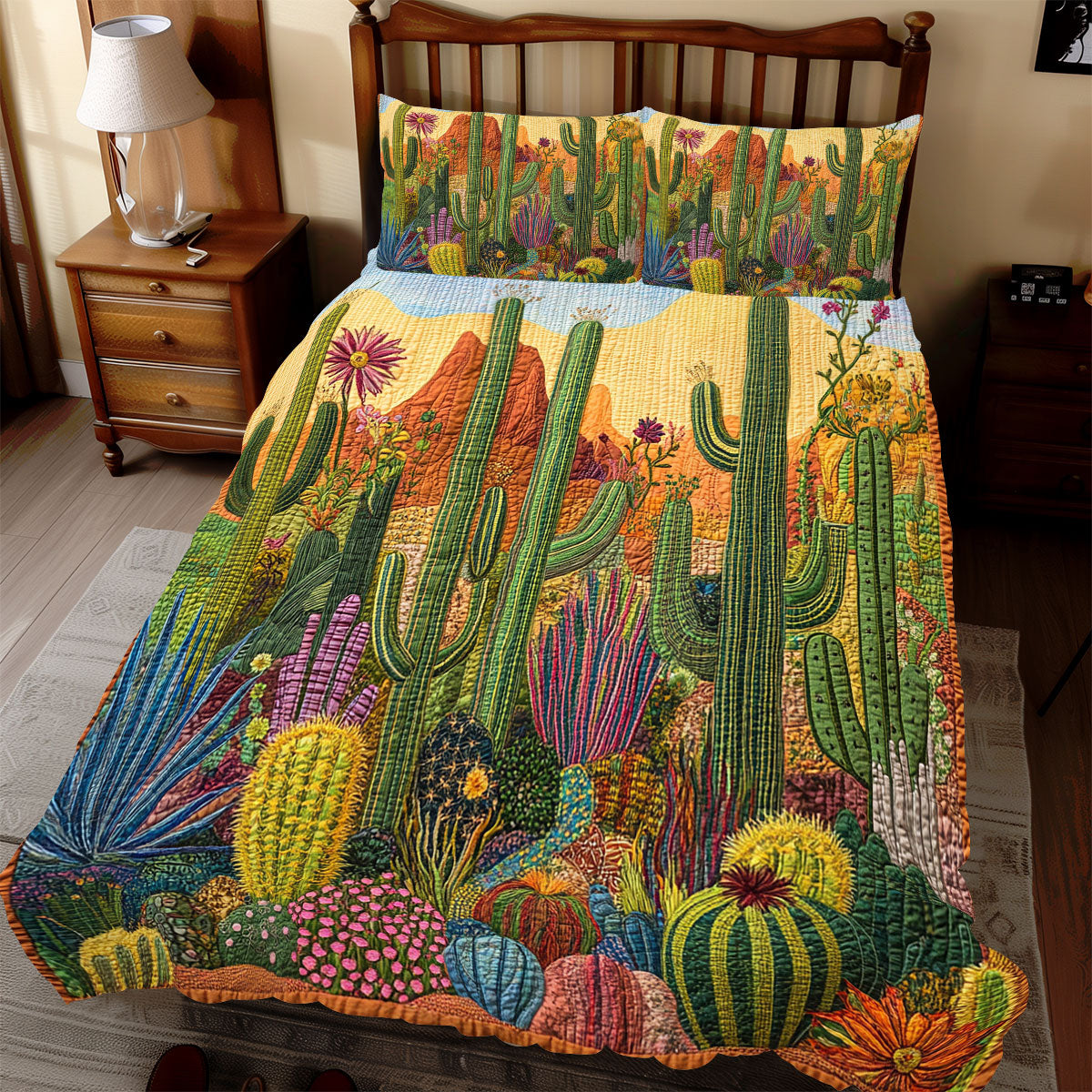 Cactus Colorful WX2012065CL Duvet Cover Set