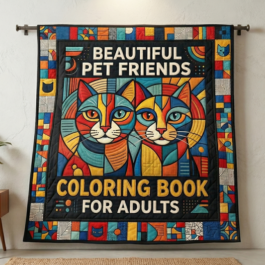 Colorful Cat Art WN0604005CL Quilt