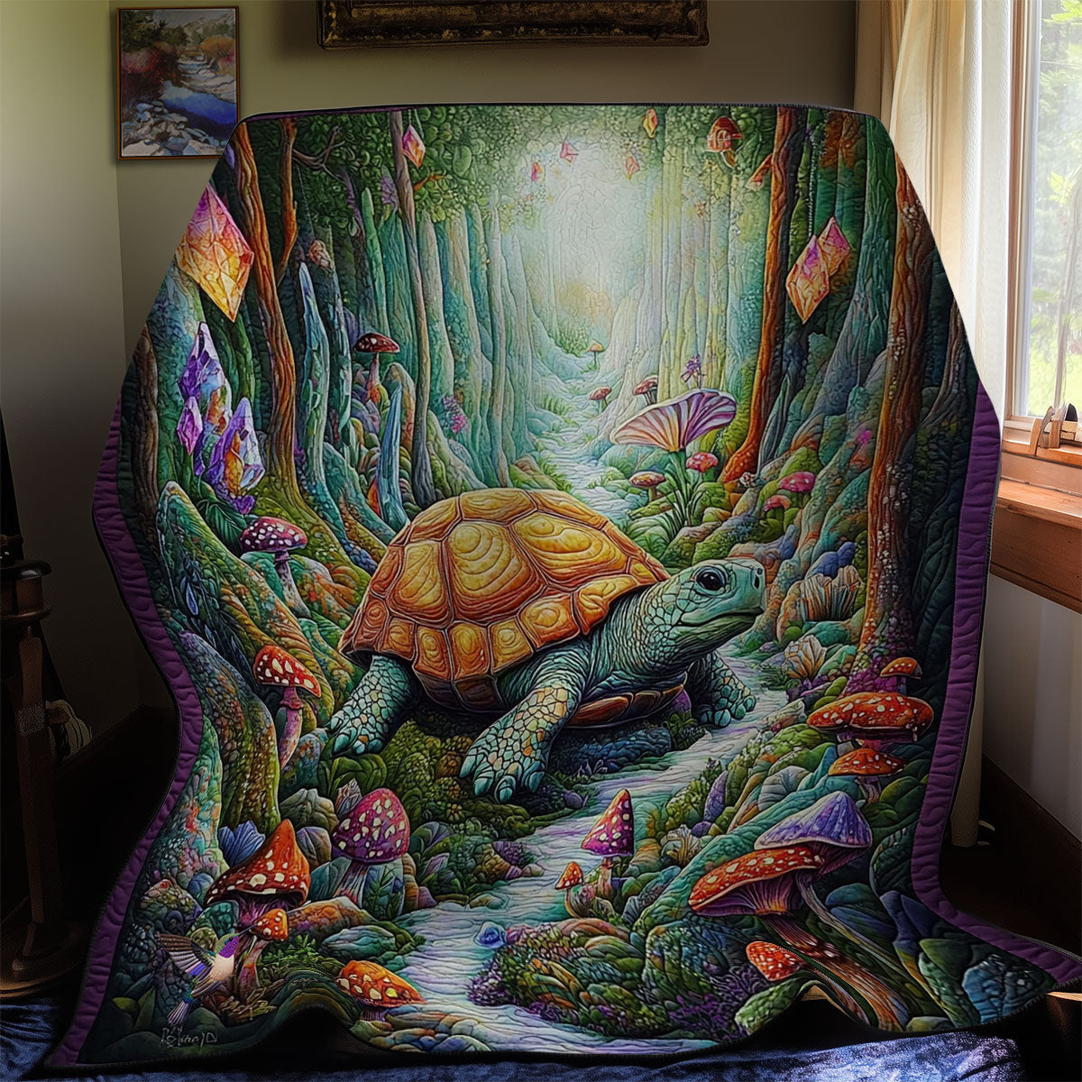 Turtle Forest WY2611016CL Quilt