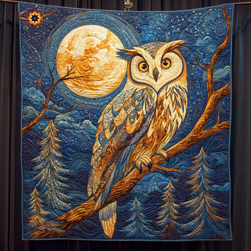 Owl Into The Night WU0912010CL Quilt