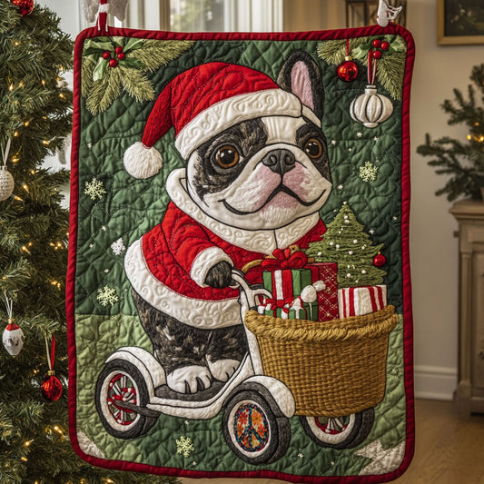 French Bulldog Christmas WT1010027CL Quilt