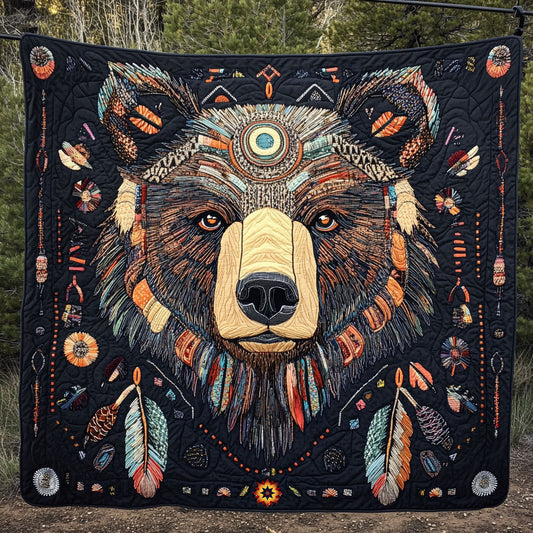 Native American Bear WU0210009CL Quilt