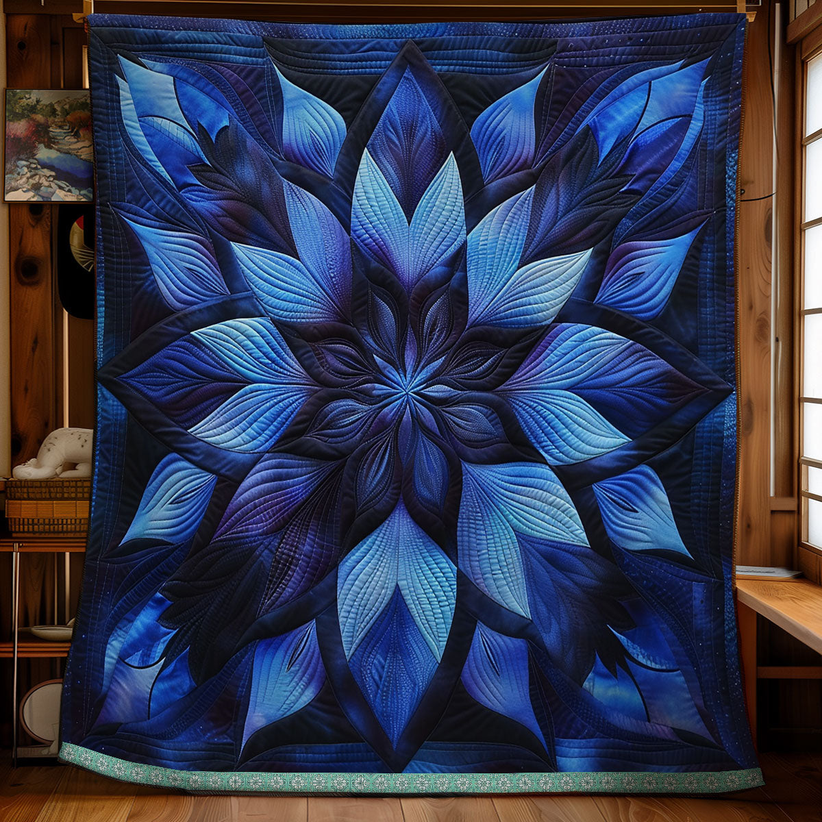 Mystic Blue Blossom WN1309010CL Quilt