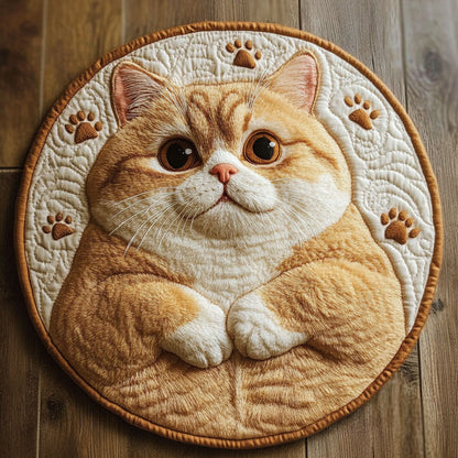 Cute British Golden CP2004171CL Quilted Round Mat